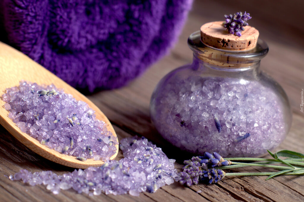 tapeta sol lawendowa z sloiczku